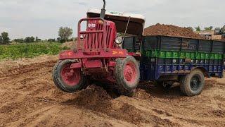 Mahindra 575 DI tractor stuck in heavy load Raju ki Masti