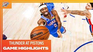 OKC Thunder at Detroit Pistons | Game Highlights | January 28, 2024