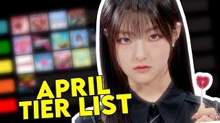 🩷 tier ranking APRIL K-POP COMEBACKS 🪩