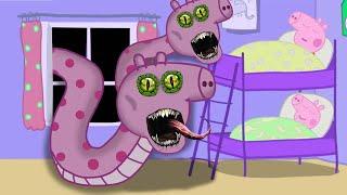 Peppa is Zombie Medusa, Zombie Medusa Appears At Peppa's house | Peppa Pig Funny Animation