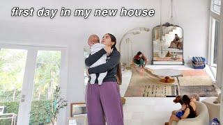 MOVING VLOG!! my first day in our dream house