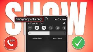 How to Fix SIM Card Showing Emergency Calls Only Problem in Samsung Phone