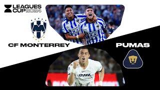 Leagues Cup 2024: Monterrey 1 (0) vs (3) 1 Pumas | Full Time Highlights