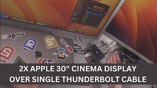 Connecting two  30" Apple Cinema Display over single thunderbolt cable to Intel MacBook Pro