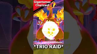 *TRiO* GMAX CHARIZARD Raid (Max Battle) in Pokemon GO.