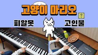 고양이 마리오 브금 5단계 연주 (피알못~ 고인물) Cat Mario BGM 5 Levels Piano