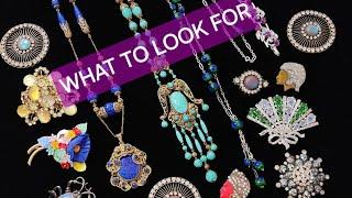 ANTIQUE & VINTAGE GLASS JEWELRY: A FANCY SHOW & TELL 1850 - 1950 #vintage #jewelry #collection