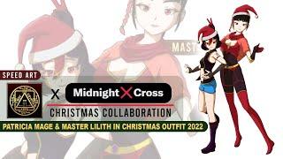 My Character Coloring Process | Patricia Mage & Master Lilith | Midnight X Cross Christmas Collab