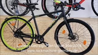 Univega Geo Light Ten Shimano Alfine Gates Carbon Drive Urban Bike 2018