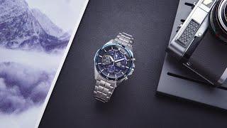 Review đồng hồ Casio EFR-556DB-2AVUDF kiểu dáng Chronograph mặt số 6 kim