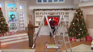 Little Giant Helium 24-in-1 17' Multi- Function Ladder with Wheels on QVC