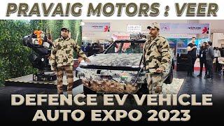 Pravaig Veer Army Spec EV 4x4 showcased at Auto Expo 2023 - MotorScribes