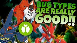 BUG TYPE POKÉMON ARE AWESOME in Pokémon GO!!  This is the Most Underrated Type!