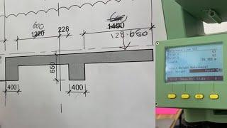 Setting Out Vertical Elements Using Total Station Reference Line program