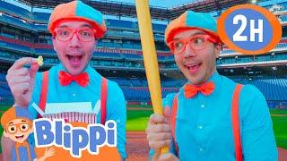 Blippi Becomes A REAL BASEBALL Player! + More |  Blippi and Meekah Best Friend Adventures