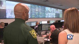 Local 10 gets exclusive look at BSO's Real Time Crime Center which aims to prevent school violence