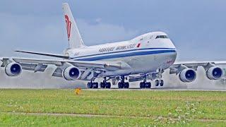 35 HEAVY LANDINGS & TAKE OFFS | A380, B747-8F, A350, B777 | Amsterdam Schiphol Airport Spotting