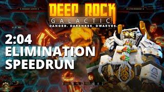 Deep Rock Galactic | Elimination Speedrun Former WR | 2:04