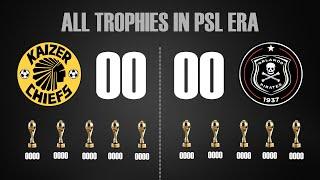 Kaizer Chiefs vs Orlando Pirates All Trophies won in PSL ERA