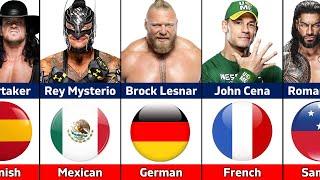 Origin of WWE Wrestlers