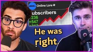 I made a new YouTube Channel to prove Ludwig wrong, only to go viral. | HasanAbi Reacts to JHXC64