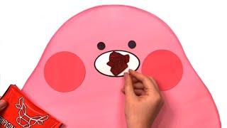 슬라임 핑뀨의 육포 먹방 스톱모션 STOPMOTION Slime Pinkkyu's beefjearky MUKBANG