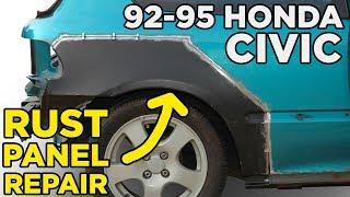 Honda Civic EG Rear Quarter + Rocker Panel Rust Repair - Slideshow