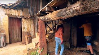 #6 Removing rotten wood from the old stone house