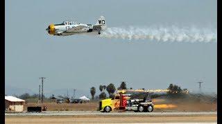 SHOCKWAVE!!! 36,000 HORSEPOWER JET TRUCK V PLANE (4k)