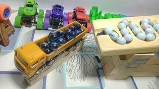 MARBLE RUN ASMR∆∆carreras de canicas∆∆marmeren ras∆∆truck sand∆∆race∆∆ HABAslope∆∆amadomarblerun