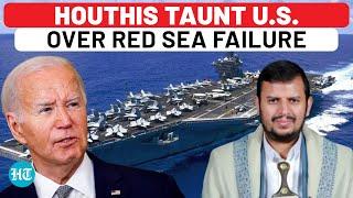 Houthi Chief Mocks US Military, Says Warships 'Chased' Away In Red Sea As Attacks Reach Israel Ports