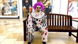 Followed By a Scary Clown at the Mall! - Is this a Creepy Stalker Clown? (WeeeClown Around)