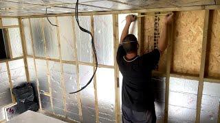 How to add insulation and vapour barrier to DIY Garden room