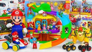 Super Mario Bros Unboxing Toys Review ASMR  Super Mario Bros Deluxe House Playset Lego Mario