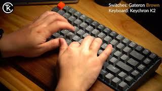 Ultimate Gateron Switches Typing Sound Test: Red, Blue, Brown, White, Yellow, Black, Green