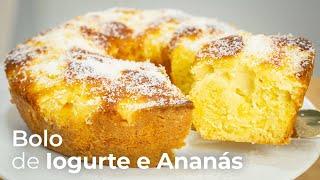 Receita de Bolo de Iogurte e Ananás que Todos Querem Experimentar! 