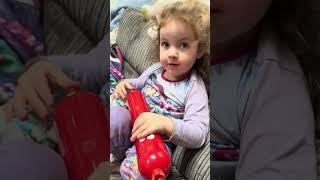 Ava’s #SillySausageGame Reaction is Priceless!  Who Will Win the Sausage Showdown? 