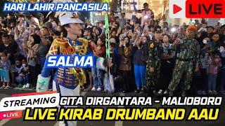 LIVE DRUMBAND AAU GITA DIRGANTARA DI MALIOBORO YOGYAKARTA - KIRAB PANCASILA 2024