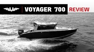 Aluminium boat VOYAGER 700 CABIN review // by Volzhanka boats manufacturer: shipyard VBOATS