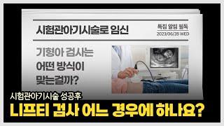 시험관아기 임신 후 기형아 검사 종류, 시기는? 니프티검사는 어떤 경우에 할까?