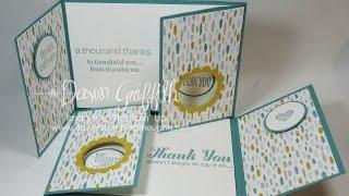 Double Gate Fold Double Peek a Boo card with Dawn