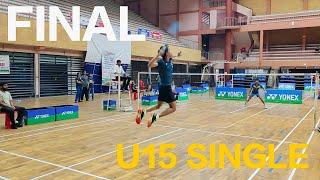 U15 SINGLES FINAL | KERALA STATE JUNIOR TOURNAMENT KOZHIKODE | VASUDEV V/S SREERAJ