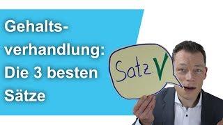 Gehaltsverhandlung: Die 3 besten Sätze // M. Wehrle