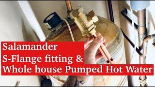 HOW TO fit a PUMP onto a GRAVITY fed HOT WATER system with an S-Flange Video