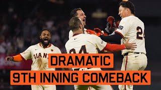 Walk-Off Walk Completes Dramatic 9th Inning Comeback | San Francisco Giants Highlights