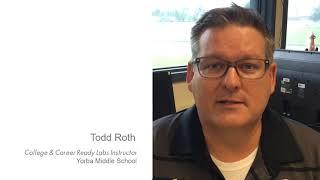 Supporting All Students│ Todd Roth - College & Career Ready Labs Instructor - Yorba Middle School