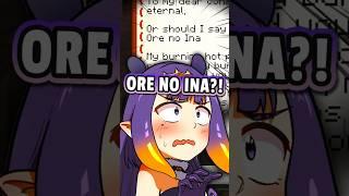 Ina got a letter from her consort...
