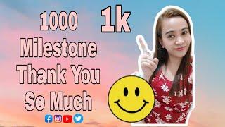 1000 MILESTONE l  THANK YOU SO MUCH I 1K CREATOR l  1000 SUBSCRIBERS CELEBRATION l Jenny Taguines