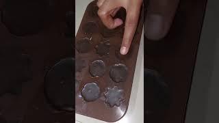 Easy Chocolate With Dark Compound And Milk Compund  | Chocolate Making #chocolate #shorts