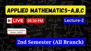 Applied Mathematics-A,B,C (L-2) || 2nd Semester(All Branch) || SBTE Bihar Polytechnic